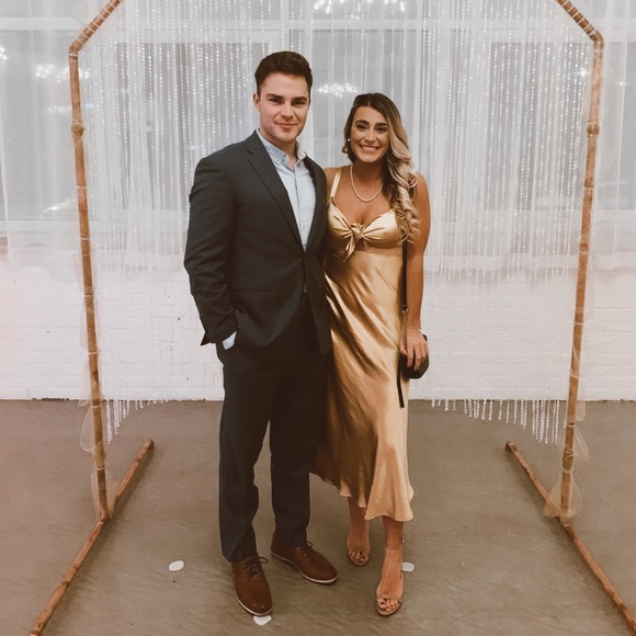 Dresses & Skirts - Gold formal dress worn once